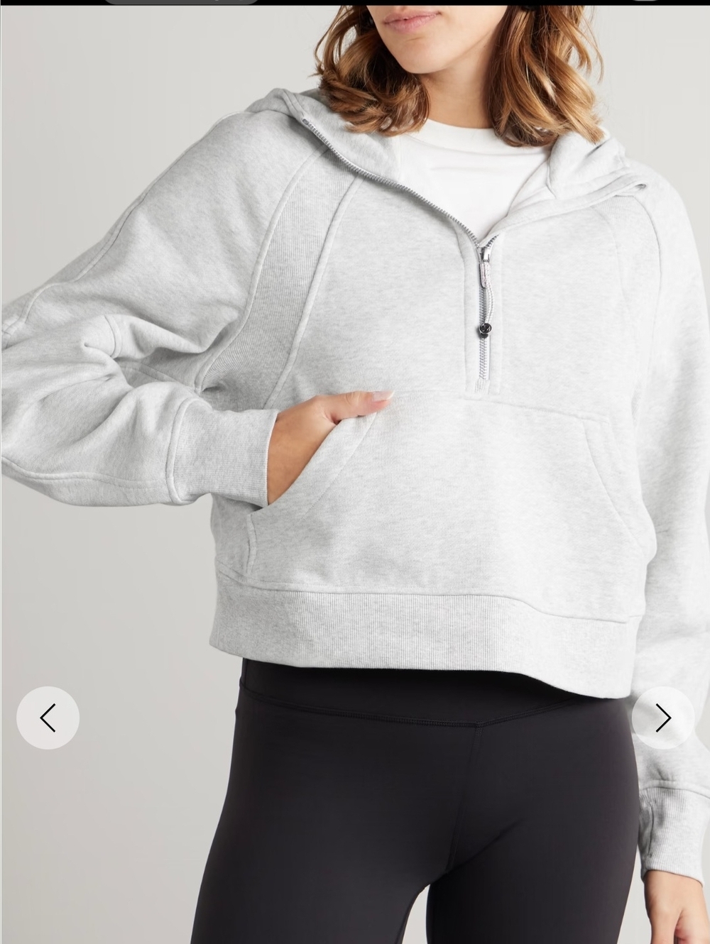 Lululemon Scuba Oversized Half-Zip Hoodie Gray